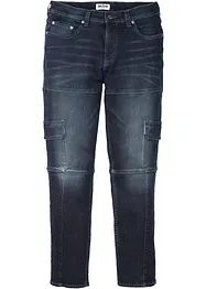 Jean extensible cargo slim, droit, bonprix