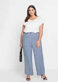 Pantalon large à pinces en viscose majoritaire, bonprix