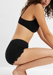 Lot de 3 boxers femme en coton léger avec dentelle, bonprix