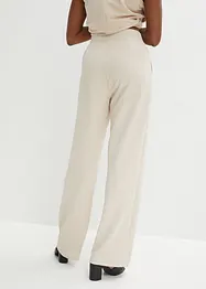 Pantalon à taille élastiquée en interlock épais, bonprix