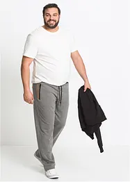 Pantalon de jogging en coton avec poches zippées pratiques, bonprix