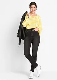 Jean slim taille haute, super stretch, bonprix