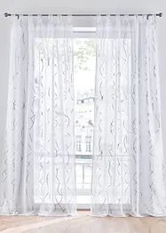 Voilage à imprimé brillant avec polyester recyclé (1 pce), bonprix