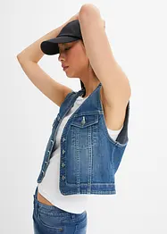 Gilet sans manches en jean extensible, bonprix