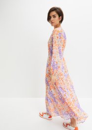 Robe longue à fleurs en polyester recyclé, BODYFLIRT