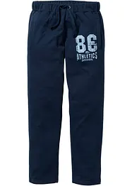 Pantalon de jogging avec détails sportifs, 100% coton, bonprix