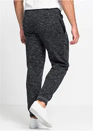 Pantalon de jogging chiné à finitions côtelées, bonprix