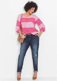 Jean boyfriend taille mi-haute, extensible et confortable, bonprix