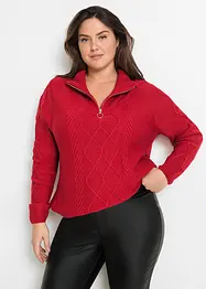 Pull camionneur en maille torsadée, bonprix