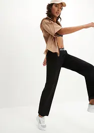 Pantalon de sport avec taille élastique, jambe large, bonprix