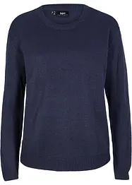 Pull col rond en maille, bonprix