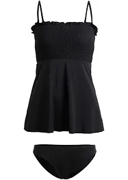 Tankini bandeau smocké (ens. 2 pces), bonprix
