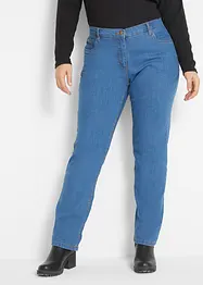 Jean droit taille mi-haute, extensible, bonprix