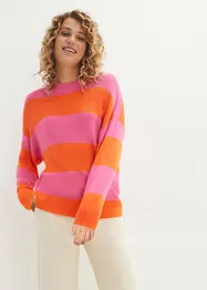 Pull en fine maille à larges rayures, bonprix