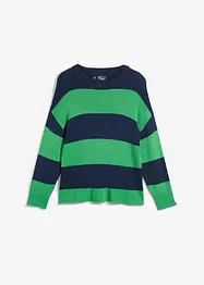 Pull en fine maille à larges rayures, bonprix