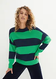 Pull en fine maille à larges rayures, bonprix