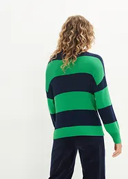 Pull en fine maille à larges rayures, bonprix