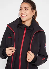 Longue parka en softshell extensible et déperlant, bonprix