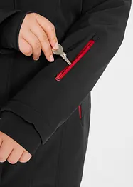 Longue parka en softshell extensible et déperlant, bonprix