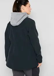 Veste longue en softshell déperlant, style 2 en 1, bonprix