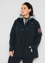 Veste longue en softshell déperlant, style 2 en 1, bonprix