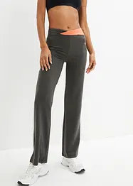 Lot de 2 pantalons de sport, bootcut, bonprix
