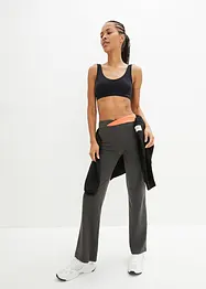 Lot de 2 pantalons de sport, bootcut, bonprix
