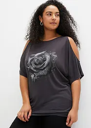 T-shirt épaules dénudées en viscose, bonprix