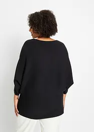 Pull côtelé oversize en viscose mélangée, bonprix