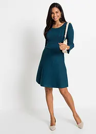Robe pull avec haut en maille ajourée, bonprix