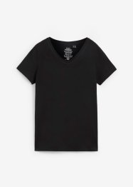 T-shirt col V sans coutures Essential, bonprix PREMIUM