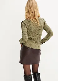 T-shirt manches longues en viscose douce, bonprix