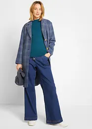 Pull basique en fine maille à col montant, bonprix