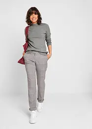 Pull basique en fine maille à col montant, bonprix