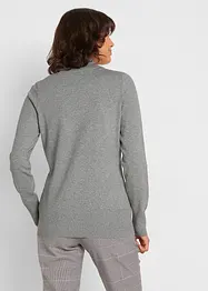 Pull basique en fine maille à col montant, bonprix