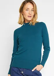 Pull basique en fine maille à col montant, bonprix