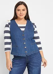 Gilet sans manches en jean extensible, bonprix