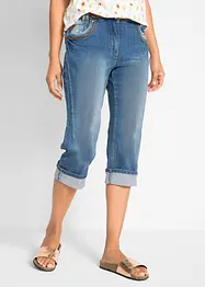 Jean corsaire slim, taille mi-haute, bonprix
