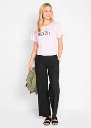 Pantalon tissé en lin et coton, bonprix