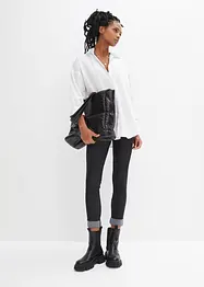 Legging aspect jean en coton mélangé, bonprix