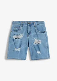 Short en jean destroyed, bonprix