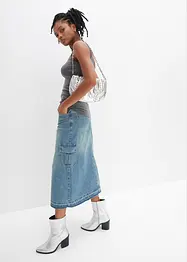 Lot de 2 tops à fines bretelles 100% coton, bonprix