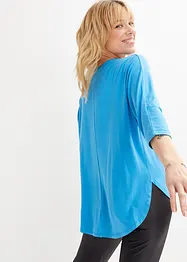 T-shirt manches 3/4 en viscose et élasthanne, bonprix