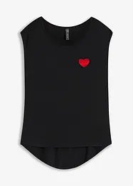 T-shirt plus long derrière en viscose fluide, bonprix