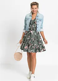 Robe à bretelles et volants, bonprix