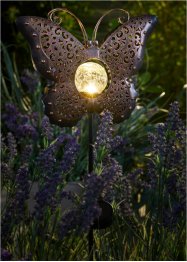 Piquet de jardin solaire avec papillon, bpc living bonprix collection