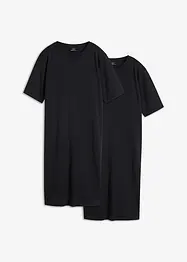 Lot de 2 robes T-shirt, oversized, bonprix