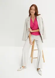 T-shirt en viscose extensible, noué devant, bonprix