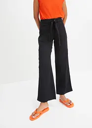 Pantalon 7/8 à taille élastiquée, 100% coton, bonprix