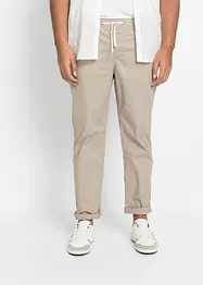 Pantalon droit extensible taille élastiquée, Regular, bonprix